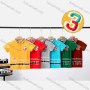 Wholesale Boy's Casual Letter Print Short Sleeve Modal Cotton Polo Shirt preview