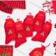 Wholesale Women's Casual Graphic Print Mid-calf Socks 10 Pairs Red1# Clothing Wholesale Market Liuhua