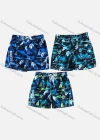 Wholesale Men's Tropical Plants Letter Print Flap Pockets Beach Shorts F153# - Liuhuamall