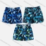 Wholesale Men's Tropical Plants Letter Print Flap Pockets Beach Shorts F153# preview