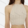 Wholesale Women's Sexy Plain Cable Knit Crop Cami Top T0528# preview