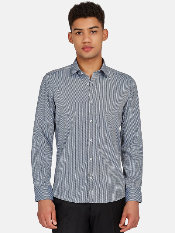 Men's Casual Striped Button Down Long Sleeve Shirts 2020-111#, Clothing Wholesale Market -LIUHUA, 