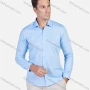 Wholesale Men's 100% Cotton Plain Slim Fit Long Sleeve Business Shirt preview
