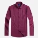 Men's Formal Collared Long Sleeve Allover Print Button Down Shirts Dark Red Clothing Wholesale Market -LIUHUA