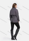 Wholesale Women's Casual Lapel Double Breasted Windbreaker Mid Length Trench Coat With Tie Belt - Liuhuamall