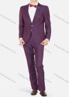 Wholesale Men's Fashion Plain Lapel One Button Flap Pockets Blazer & Trousers 2 Piece Sets - Liuhuamall