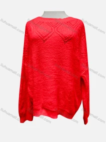 Wholesale Women's Casual Plain Round Neck Long Sleeve Knitted Cut Out Sweater X58251#, LIUHUA CLOTHING WHOLESALE