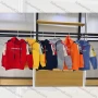 Wholesale Boys Splicing Striped Sleeves Letters Print Hoodies preview