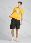 Wholesale Men's Cotton Round Neck Short Sleeve Slogan Graphic T-Shirt - Liuhuamall