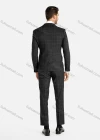 Wholesale Men's Plaid One Button Lapel Blazer&Pants 2-Piece Suit Set - Liuhuamall