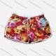 Wholesale Women's Vacation Contrast Floral Print Drawstring Beach Shorts Red Clothing Wholesale Market Liuhua