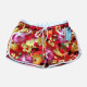 Women's Vacation Contrast Floral Print Drawstring Beach Shorts Red Clothing Wholesale Market -LIUHUA