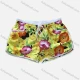 Wholesale Women's Vacation Contrast Floral Print Drawstring Beach Shorts Yellow Clothing Wholesale Market Liuhua