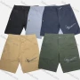 Wholesale Men's Casual Plain Patch Pocket Button Closure Shorts 19701# preview