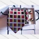 Wholesale Men's Fashion Plaid Contrast Tie & Pocket Square & Pair Cufflinks Sets Wine Clothing Wholesale Market Liuhua