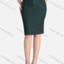 Wholesale Women's Business Quarter Zip Pockets Plain High Waist Pencil Skirts preview