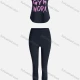 Wholesale Women's Sporty Breathable Quick Dry Letter Tank Top & High Waist Leggings 2 Piece Yoga Workout Outfits 1009#&1014# 3# Clothing Wholesale Market Liuhua