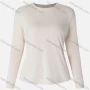Wholesale Women's Casual Basics Round Neck Long Sleeve Plain T-shirts T01# preview