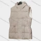 Wholesale Women's Casual Hooded Sleeveless Plain Button Closure Vest Puffer Jacket M02# Gray Clothing Wholesale Market Liuhua