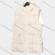 Wholesale Women's Casual Hooded Sleeveless Plain Button Closure Vest Puffer Jacket M02# White Clothing Wholesale Market Liuhua