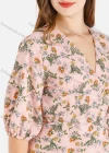 Wholesale Women's Casual Elegant Allover Floral Print Wrap V Neck Ruffle Hem Maxi Dress - Liuhuamall