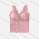 Wholesale Women's Pull-on Guipure Lace Petal Trim Longline bra Pink Clothing Wholesale Market Liuhua
