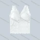 Wholesale Women's Pull-on Guipure Lace Petal Trim Longline bra White Clothing Wholesale Market Liuhua
