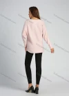 Wholesale Women's Flocking Leaf Rhinestone Round Neck Long Sleeve Pullover Knit Top - Liuhuamall
