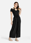 Wholesale Women's Summer Halter Top&Pleated Wide Leg Pants - Liuhuamall