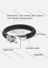 Wholesale Microfiber Leather Stainless Steel Toggle Clasps Bracelet SP0192# - Liuhuamall