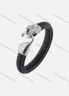 Wholesale Microfiber Leather Stainless Steel Toggle Clasps Bracelet SP0192# - Liuhuamall