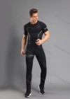 Wholesale Men's Athletic Workout Breathable Plain Quick Dry Fitness Short Sleeve T-shirt JS12009# - Liuhuamall