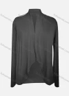 Wholesale Women's Casual Embroidered Long Sleeve High Neck Plain Cardigan - Liuhuamall