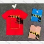Wholesale Men's Casual 100% Cotton Letter Graphic Round Neck Short Sleeve Tee 54008# preview