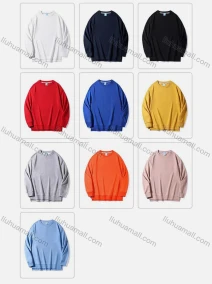 Wholesale Unisex's Men/Women Casual Plain Round Neck Long Sleeve Sweatshirt 541#, LIUHUA CLOTHING WHOLESALE