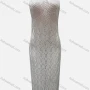 Wholesale Women's Vacation Plain Hollow Out Cover Up Tank Maxi Dress X93# preview