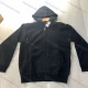 Wholesale Men's Casual Plain Long Sleeve Zipper Hooded Thermal Jacket Black Clothing Wholesale Market Liuhua