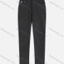 Wholesale Women's Casual Button Down Plain Straight-leg Jeans With Pockets preview