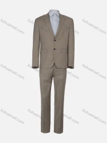 Wholesale Men's Formal Plain Single Breasted Pockets Lapel Slim Fit Blazer & Trousers 2 Piece Sets, LIUHUA CLOTHING WHOLESALE