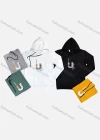 Wholesale Men's Casual Letter Print Drawstring Round Neck Long Sleeve Hoodie - Liuhuamall