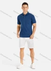 Wholesale Men's Short Sleeve Casual Allover Print Polo Shirt - Liuhuamall