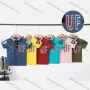 Wholesale Boy's Casual Letter Print Short Sleeve Modal Cotton Polo Shirt preview