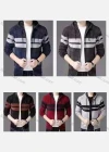 Wholesale Men's Casual Long Sleeve Zipper Colorblock Hooded Jackets With Thermal Lined - Liuhuamall