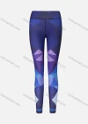 Wholesale Women's Athletic Geometric Colorblock High Waist Yoga Elasticity Leggings - Liuhuamall