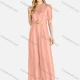 Wholesale Women's Casual Striped Wrap Short Sleeve Wide Leg Jumpsuit With Belt 4# Clothing Wholesale Market Liuhua