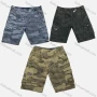 Wholesale Men's Casual Camouflage Flap Pockets Zip Decor Drawstring Cargo Shorts 9383# preview