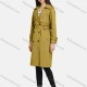 Wholesale Women's Lapel Double Breasted Belted Pockets Plain Mid Length Trench Coat 19# Clothing Wholesale Market Liuhua