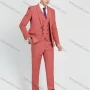 Wholesale Men's Business Lapel One Button Plain Suit Jacket With Waistcoat 3 Piece Set preview
