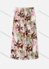 Wholesale Women's Casual Allover Leaf Floral Print Elastic Waist A-line Midi Skirts - Liuhuamall