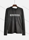 Wholesale Men's Workout Long Sleeve Hooded Slogan Striped Light Drawstring Pullover Hoodie 2089# - Liuhuamall